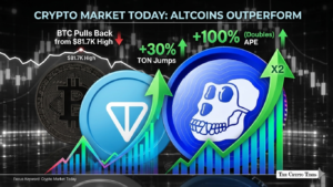 Crypto Market Today: BTC Pulls Back from $81.7K as TON & APE Skyrocket